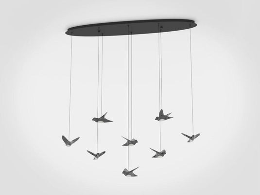 Candeeiro de teto suspenso com pássaros LED PARATEBUENO EGLO