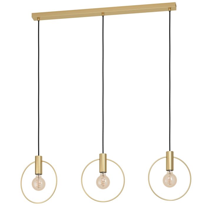 Carregue imagem no visualizador da galeriaCandeeiro de teto suspenso com anéis de latão MANIZALES EGLO

