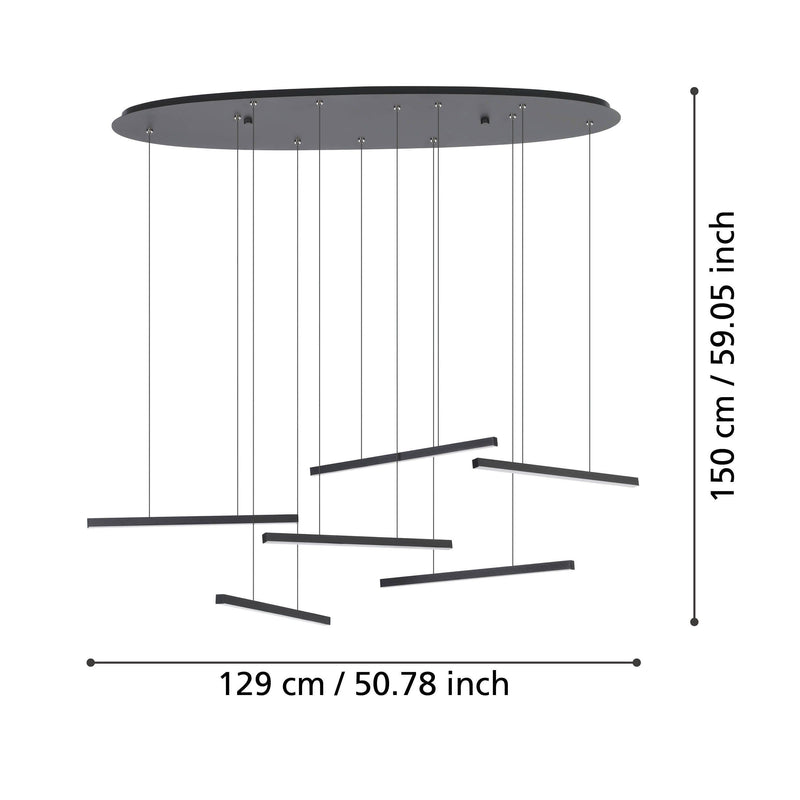 Load image into Gallery viewer, Candeeiro de teto, 6000lm, Lindoza - Eglo
