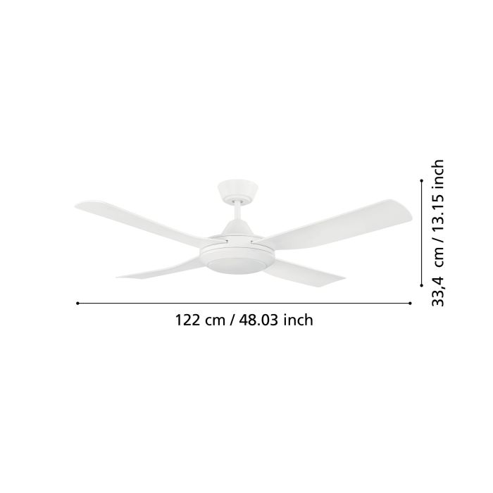Load image into Gallery viewer, Ventoinha de Teto com Luz LED BONDI 1 EGLO
