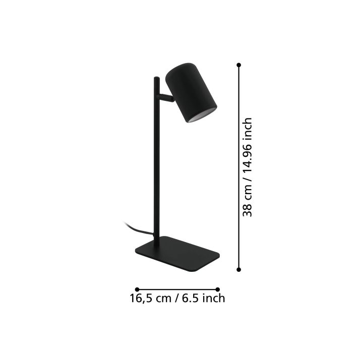 Chargez l'image dans la visionneuse de la galerie, Candeeiro de Mesa LED com Cabeça Ajustável Preto e Branco CEPPINO EGLO
