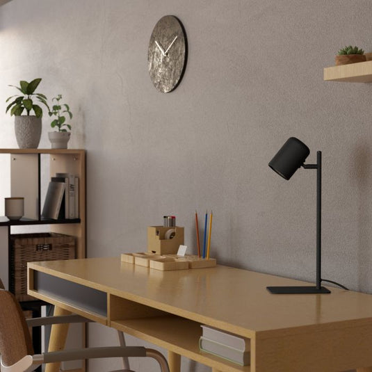 Candeeiro de Mesa LED com Cabeça Ajustável Preto e Branco CEPPINO EGLO