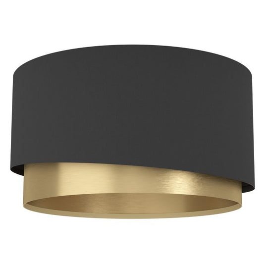 MANDERLINE Candeeiro de Teto EGLO - Design Assimétrico em Preto e Latão