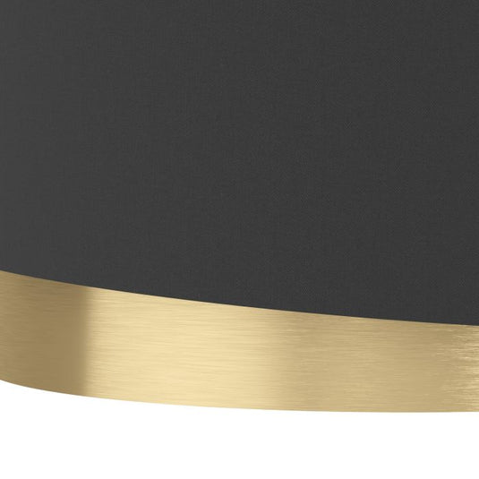 MANDERLINE Candeeiro de Teto EGLO - Design Assimétrico em Preto e Latão