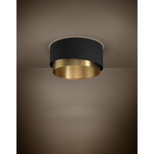 MANDERLINE Candeeiro de Teto EGLO - Design Assimétrico em Preto e Latão