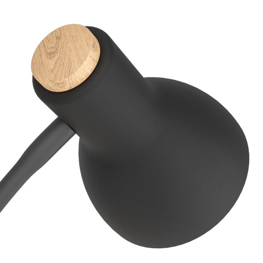 Candeeiro de mesa com braço flexível em metal e madeira VERADAL EGLO