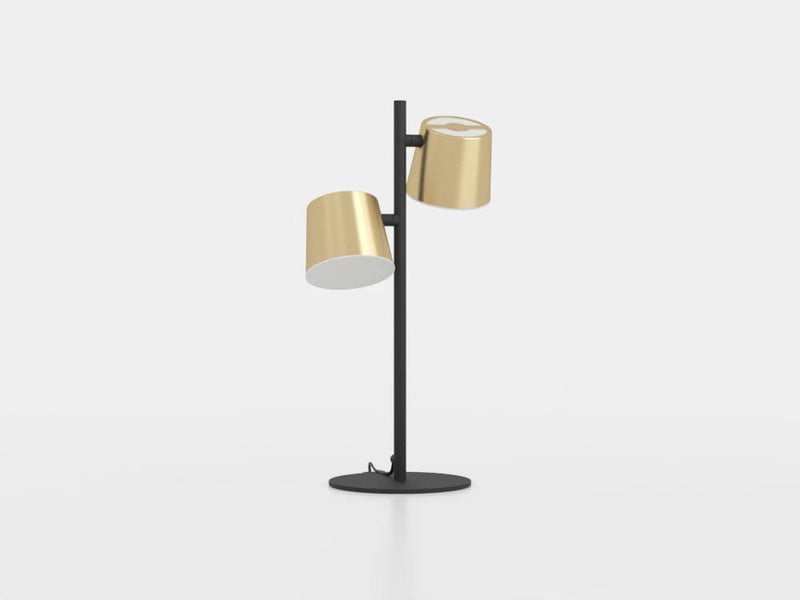Chargez l'image dans la visionneuse de la galerie, Candeeiro de mesa LED com base em aço e latão ALTAMIRA EGLO
