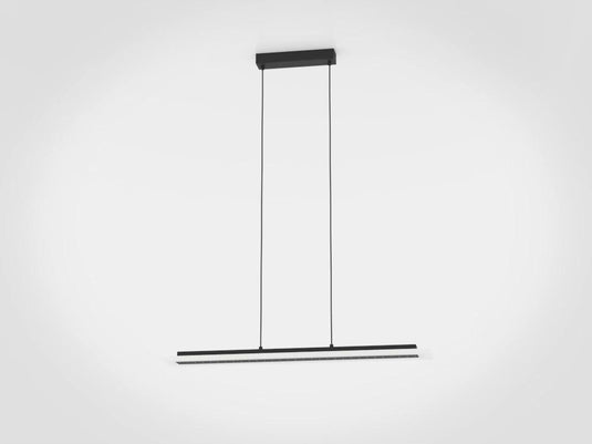 Candeeiro de teto suspenso LED preto com painel acrílico BUCITA EGLO