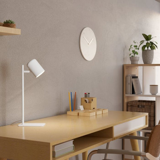 Candeeiro de Mesa LED com Cabeça Ajustável em Metal Branco CEPPINO EGLO