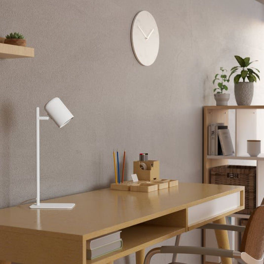 Candeeiro de Mesa LED com Cabeça Ajustável em Metal Branco CEPPINO EGLO
