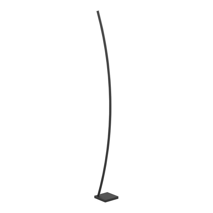 Carregue imagem no visualizador da galeriaCandeeiro de pé LED com perfil curvado em aço e plástico PICACHA EGLO
