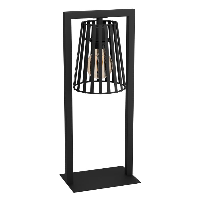 Chargez l'image dans la visionneuse de la galerie, Candeeiro de Mesa com Abajur Cónico em Ferro Preto BOGOTA EGLO
