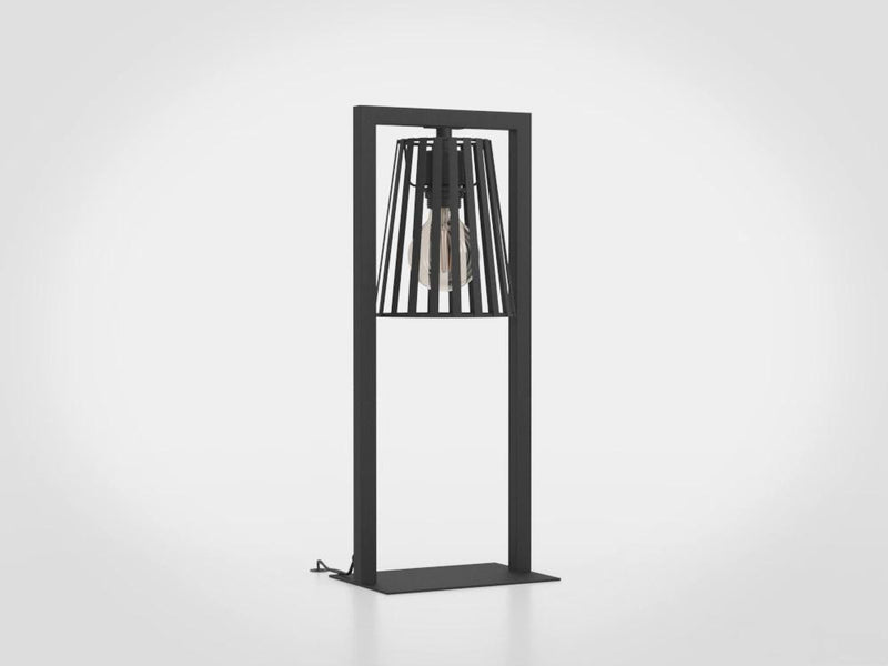Chargez l'image dans la visionneuse de la galerie, Candeeiro de Mesa com Abajur Cónico em Ferro Preto BOGOTA EGLO
