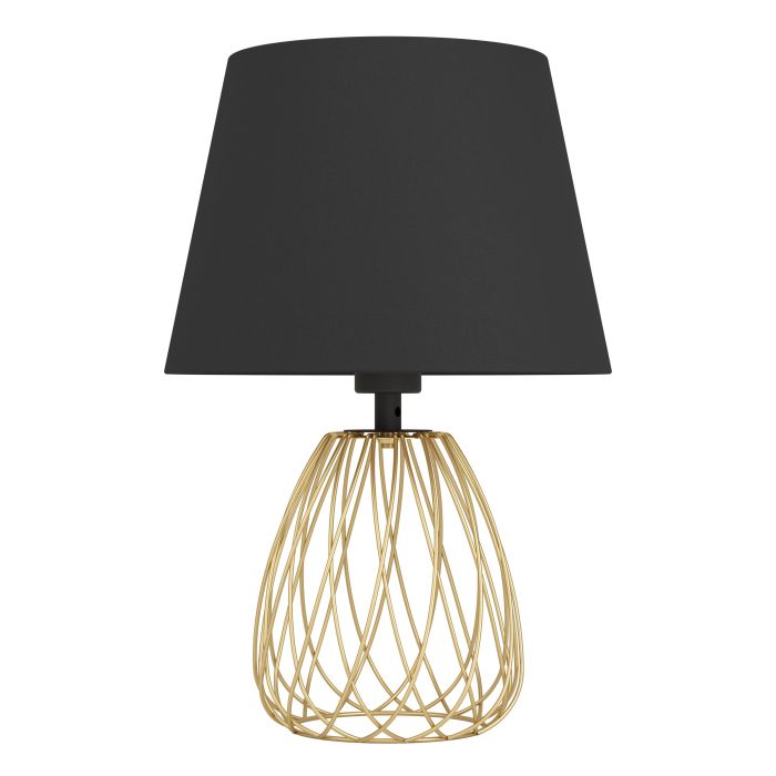 Load image into Gallery viewer, Candeeiro de Mesa com Base de Arame e Abajur Cinzento JAZMINIA EGLO

