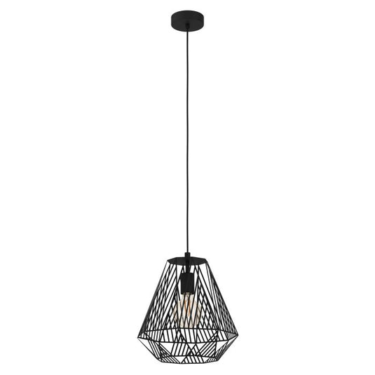 Candeeiro de teto preto em forma de diamante STYPE EGLO