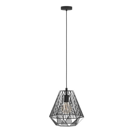 Candeeiro de teto preto em forma de diamante STYPE EGLO
