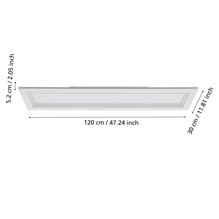 Chargez l'image dans la visionneuse de la galerie, Candeeiro de teto LED branco com moldura RGB PADROGIANO-Z EGLO
