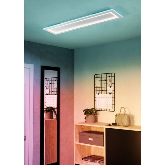 Candeeiro de teto LED branco com moldura RGB PADROGIANO-Z EGLO