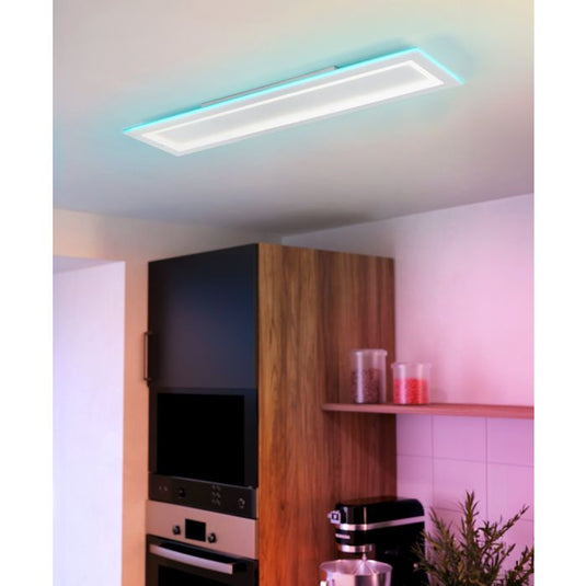 Candeeiro de teto LED branco com moldura RGB PADROGIANO-Z EGLO