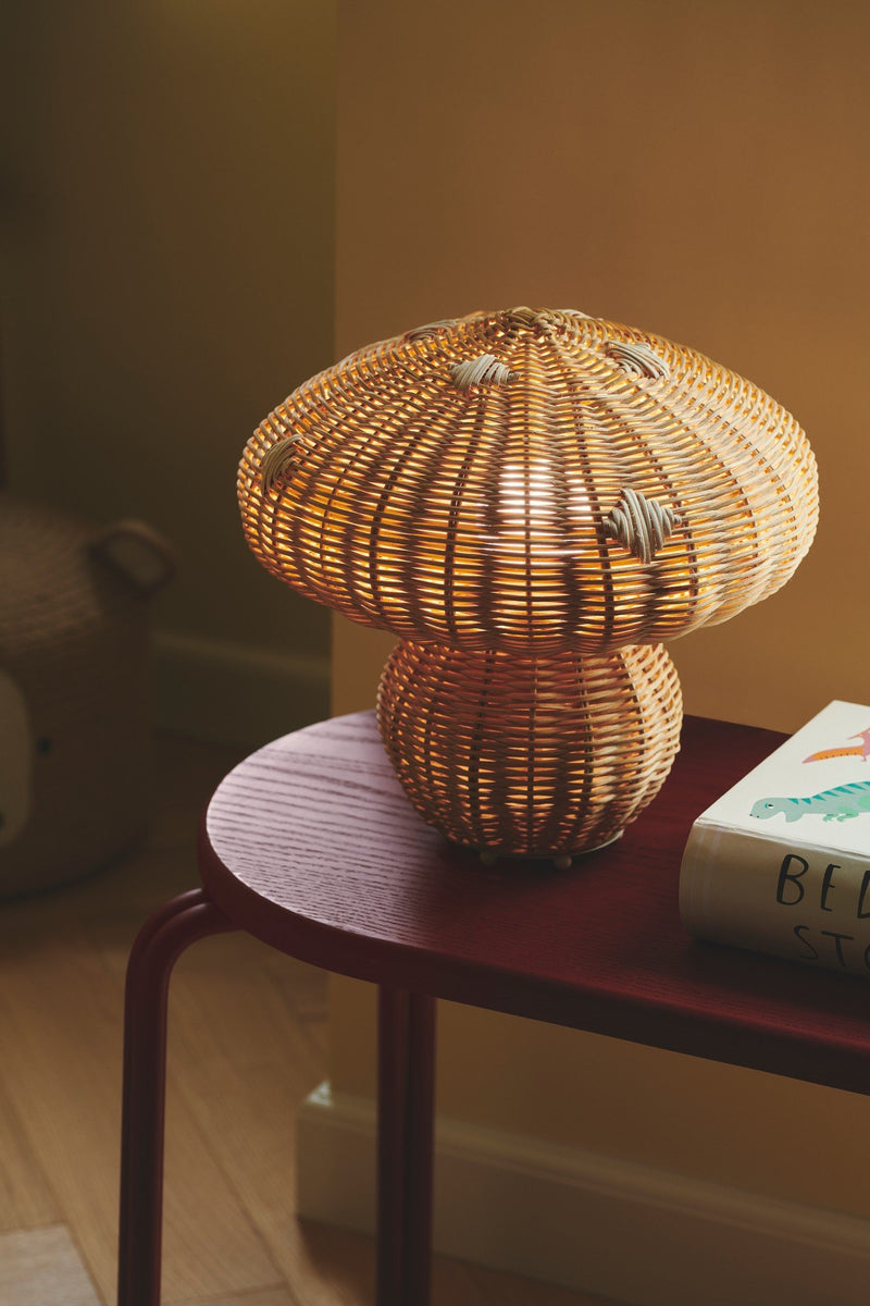 Chargez l'image dans la visionneuse de la galerie, Candeeiro de Mesa Pequeno em Rattan Allie NORDLUX
