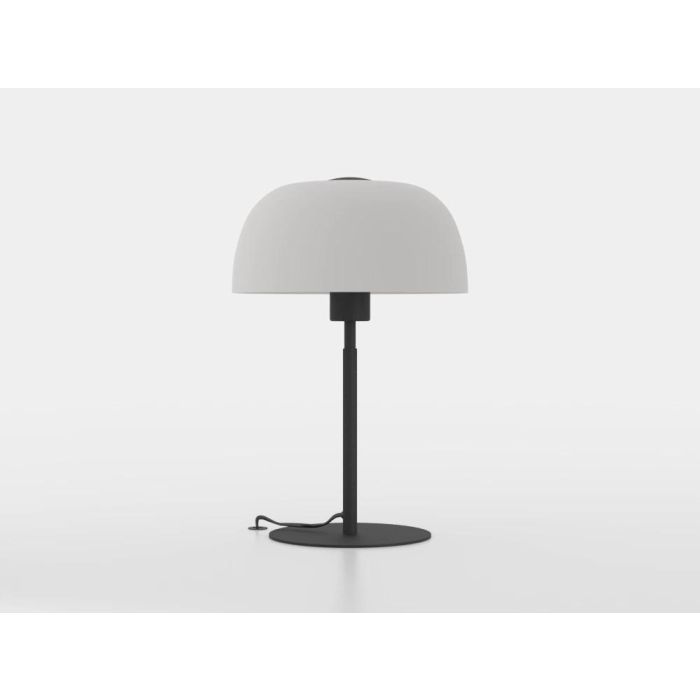 Chargez l'image dans la visionneuse de la galerie, Candeeiro de mesa com base em metal preto e abajur em vidro branco SOLO 2 EGLO
