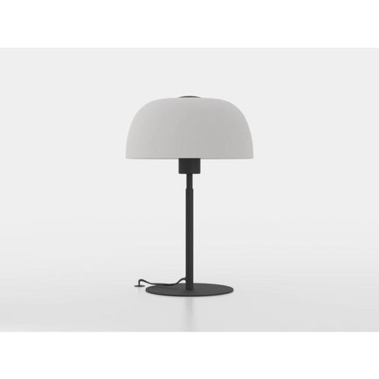 Candeeiro de mesa com base em metal preto e abajur em vidro branco SOLO 2 EGLO