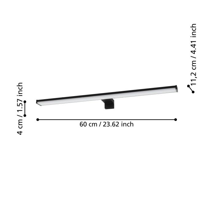 Load image into Gallery viewer, Aplique para Casa de Banho com LED e Acabamento em Alumínio e Plástico PANDELLA 2 EGLO
