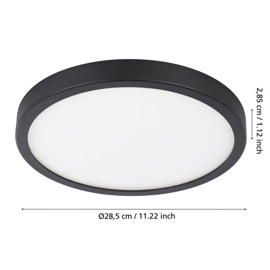 Foco de Superfície LED Preto com Luz Branca Quente ARGOLIS 2 EGLO