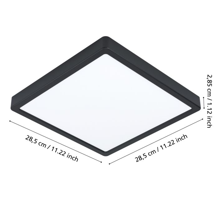 Load image into Gallery viewer, Foco de Superfície LED Preto com Proteção IP44 ARGOLIS 2 EGLO
