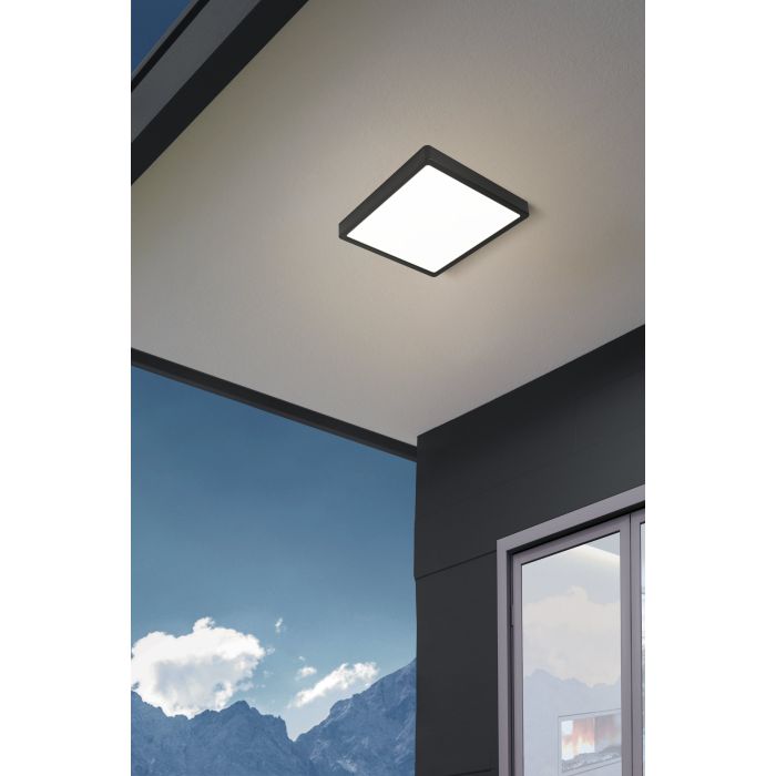 Load image into Gallery viewer, Foco de Superfície LED Preto com Proteção IP44 ARGOLIS 2 EGLO
