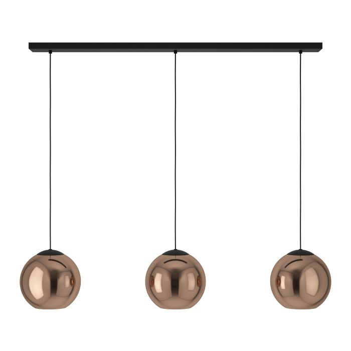 Load image into Gallery viewer, Candeeiro de teto suspenso com vidro cobre CORDOBA EGLO
