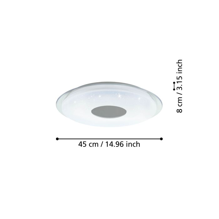 Load image into Gallery viewer, Candeeiro de teto LED com efeito cintilante LANCIANO-Z EGLO
