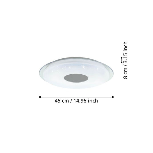 Candeeiro de teto LED com efeito cintilante LANCIANO-Z EGLO
