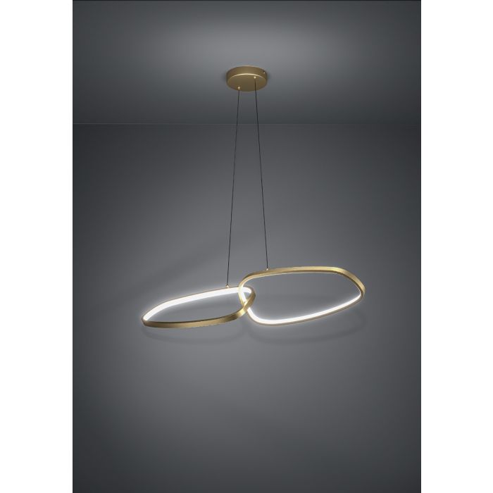 Carregue imagem no visualizador da galeriaCandeeiro de teto LED com perfis orgânicos reguláveis LODOSA EGLO
