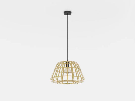 Candeeiro de teto com abajur em bambu natural MONTEZUELO EGLO