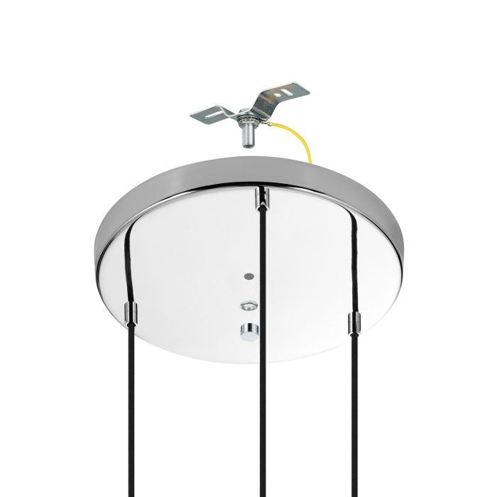 Carregue imagem no visualizador da galeriaCandeeiro de teto com três abajures de vidro opalino MAJANA EGLO

