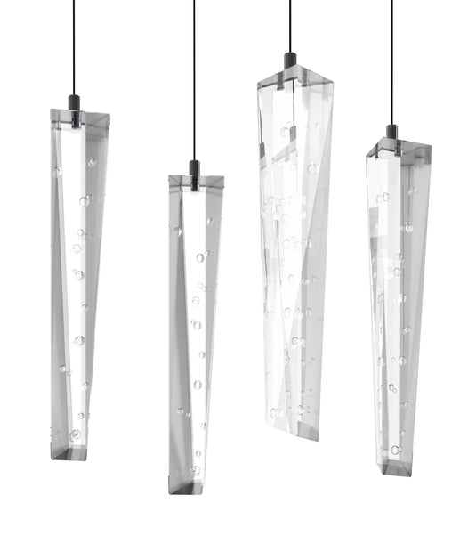Candeeiro de teto com cristais transparentes SARDENARA EGLO 390211