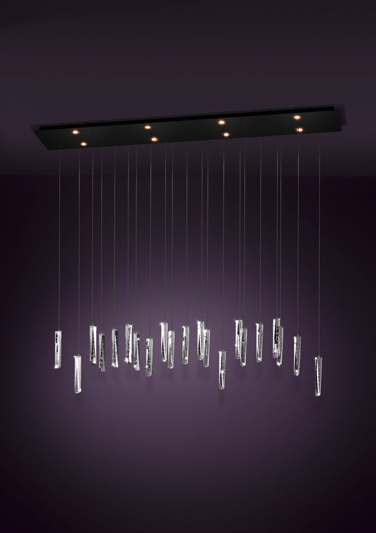 Candeeiro de teto com cristais transparentes SARDENARA EGLO 390211