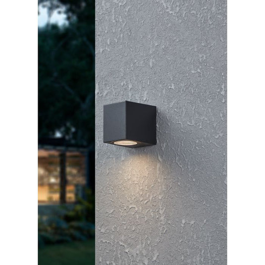 Aplique de Parede Exterior Preto com Lâmpada GU10 JABAGA EGLO