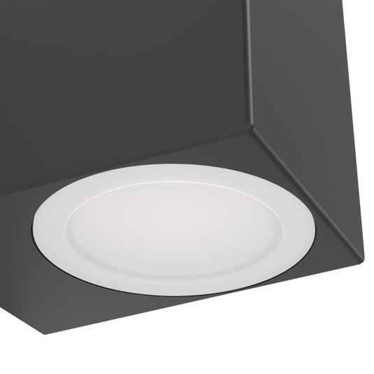 Aplique de Parede Exterior Preto com Dupla Luz GU10 JABAGA EGLO
