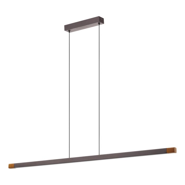 Load image into Gallery viewer, Candeeiro de teto suspenso com LED e madeira LISCIANA EGLO
