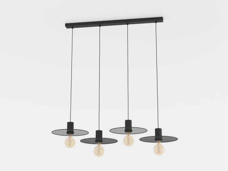 Carregue imagem no visualizador da galeriaCandeeiro de teto suspenso com quatro cabeças IKESTON EGLO
