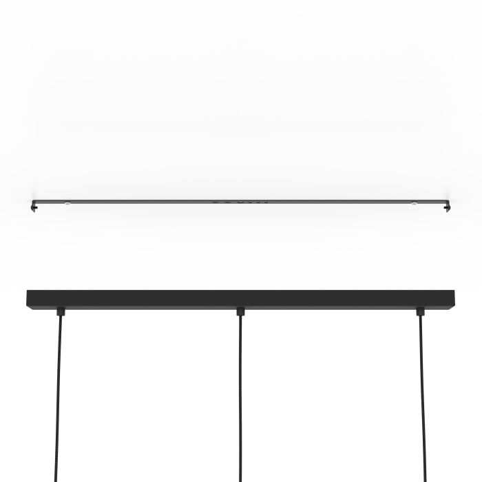 Carregue imagem no visualizador da galeriaCandeeiro de teto suspenso com madeira natural e metal preto BRAMERTON EGLO
