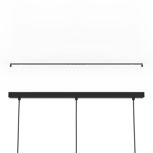 Candeeiro de teto suspenso com madeira natural e metal preto BRAMERTON EGLO