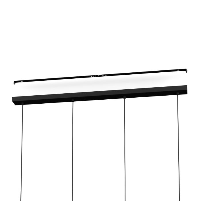 Cargue la imagen en el visor de la galería, Candeeiro de teto com quatro abajures de vidro castanho ESTANYS 1 EGLO

