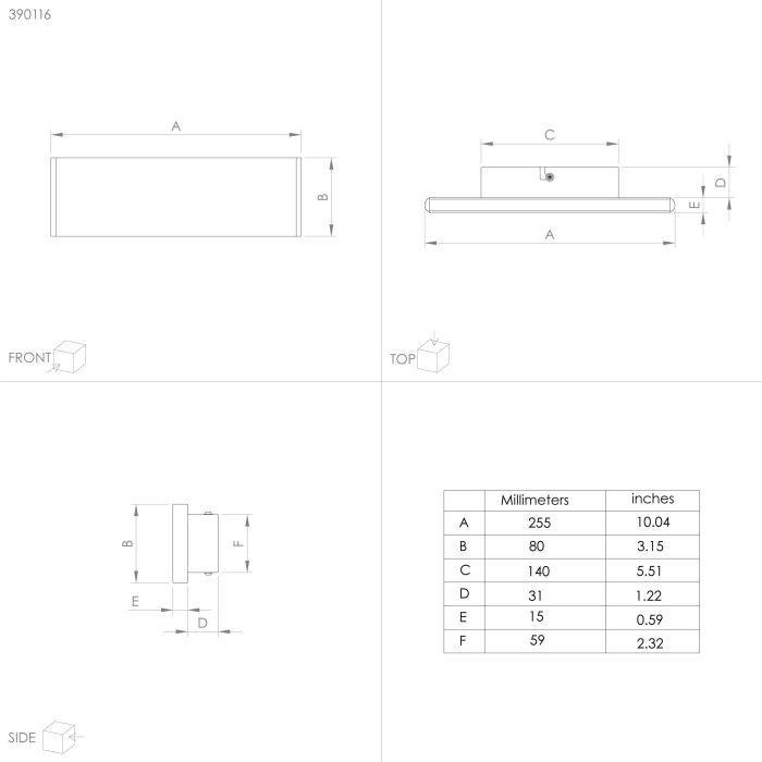 Load image into Gallery viewer, Aplique de Parede LED Retangular em Alumínio Preto CLIMENE EGLO
