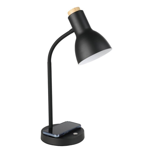 Candeeiro de Mesa LED com Carregamento QI e Madeira VERADAL-QI EGLO