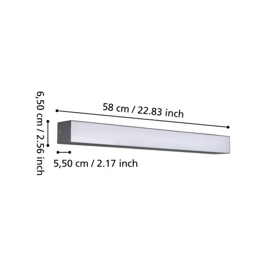 Foco de superfície LED preto e branco SALITTA EGLO