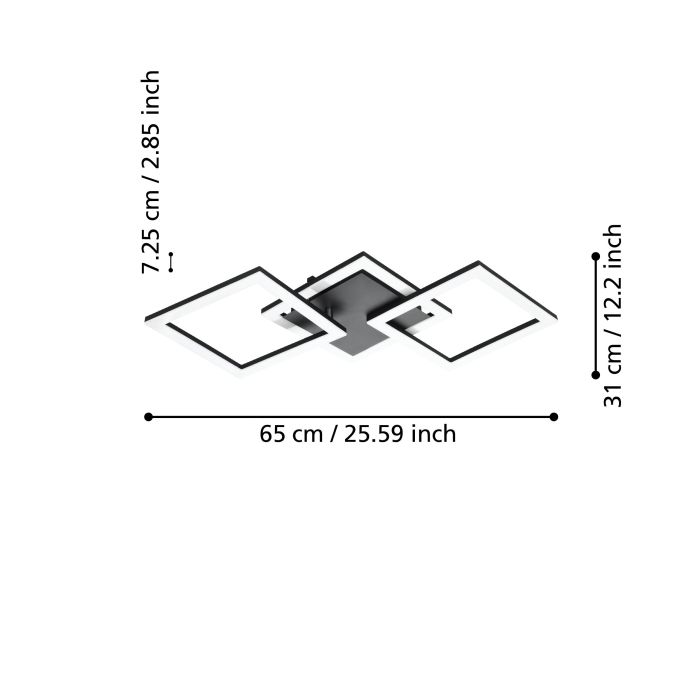 Carregue imagem no visualizador da galeriaCandeeiro de teto LED com luz ajustável PARANDAY-Z EGLO
