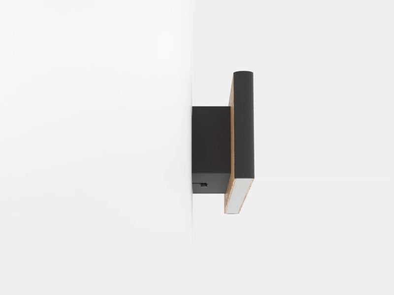 Load image into Gallery viewer, Aplique de Parede LED com Corpo em Carvalho e Alumínio Preto CLIMENE EGLO
